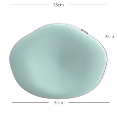 China Breathable Aibedo 3D Anti-Static Memory Foam Flat Head Shaping Baby Pillow For Newborn Infant Oval Baby Pillow Anti-eccentric Head for sale