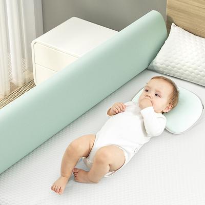 China Modern Design Children's Protective Simplicity Bed Fences Baby Safety Products Vanilla Green Cloth Material Baby Grade for sale