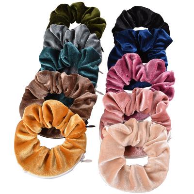 China 2021 style girls satin European and American French hair band elastic headband for sale