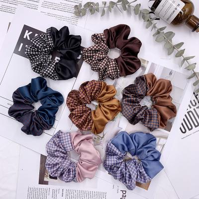 China Natural and Fresh High Quality Natural and Fresh Hair Elastic Tied Satin Hair Band New Arrival Big Size Hair Scrunchies for Woman for sale