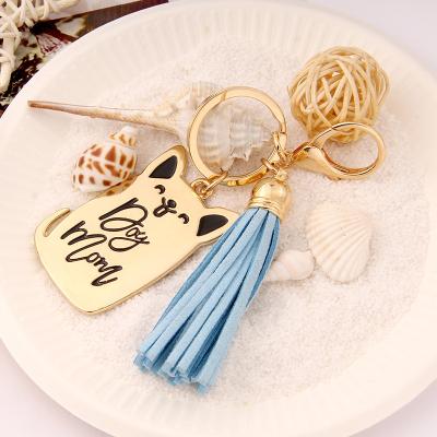 China Animal Cartoon Cat Keychains Enamel Pendant Natural and Cool Wholesale Fashion Keyring for Gift for sale