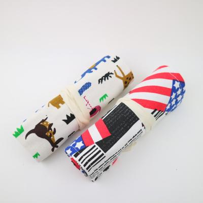 China Schools & Offices Fashion Pattern Cloth Pen Bags Custom Cute Zipper Felt Pencil Case For Students for sale