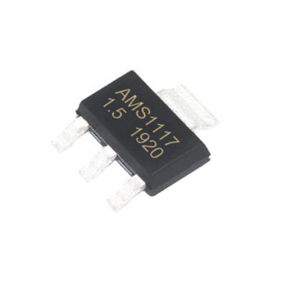 China Lab IC SOT-223 AMS1117 AMS1117-3.3V AMS1117-1.5V AMS1117-1.8V AMS1117-2.5V AMS1117-5V AMS1117-ADJ Step-Down Linear Regulator for sale