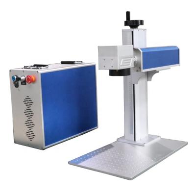 China Ring Spotting Price 20w Mini Fiber Laser Marking Laser Jewelry Metal Pigeon Machine With 360 Rotary Device for sale