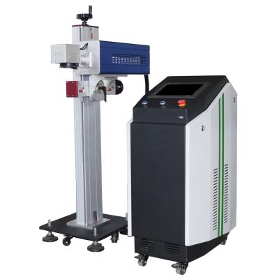 China Laser Marking Cnmanlaser 20W CO2 Fly Laser Marking Machine For Marking Date And Serial Number for sale