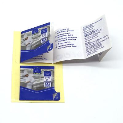 China Privated Logo Cosmetics Printed Multi Layer Waterproof Custom Label Booklet Folding Sticker Labels for sale