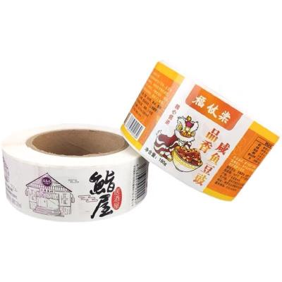 China Food Grade Waterproof Custom Printing Self Adhesive Stickers Label For Food Fruit Vegetable Packing Label for sale