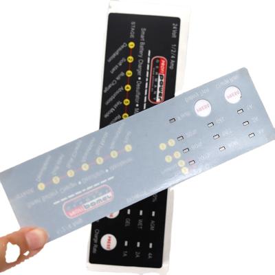 China Waterproof Custom Remote Controller Sticker Electrical Control Panel 3M Adhesive Lexan Label Sticker for sale