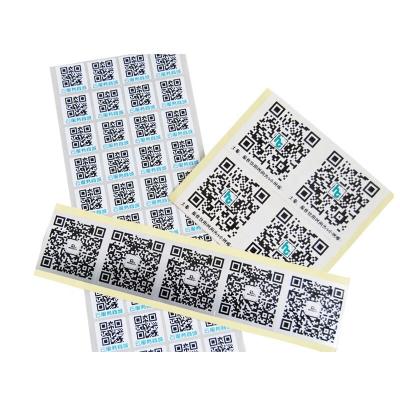 China Custom Hot Selling Serial Number Waterproof QR Code CHOOSE PVC Ribbon Sticker Labels With Faster Delivery for sale