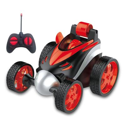 China Children Small RC Hobby 2.4G 4CH Rolling High Power Flip Stunt Car Remote Control Light for sale