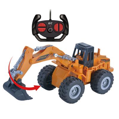 China Newest RC hobby car rc construction excavator truck remote control toy for kids for sale