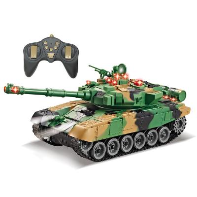 China RC hobby simulation 10CH high quality rc army kids remote control tank for kids for sale