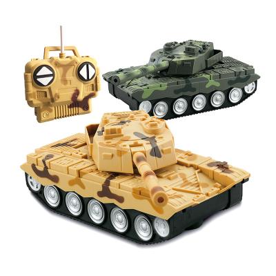 China RC hobby new arrival kids rc army tank car remote control military toys with light for sale