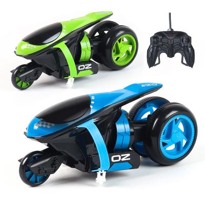 China RC hobby newcomer stunt drift rc remote control motorcycle toys kids with light for sale