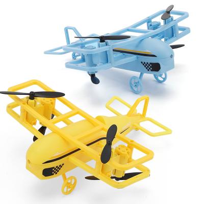 China With Remote Control 2.4G Remote Control rc Drone Aircraft Quadcopter Kit Flying Toy For Kids for sale