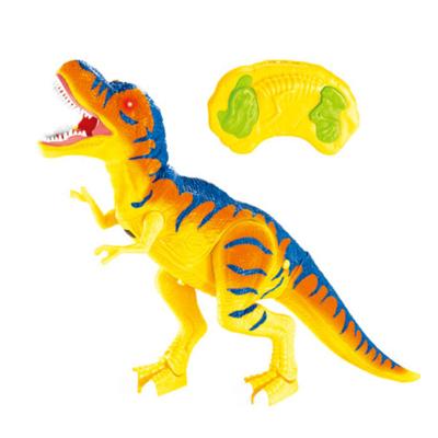 China Infrared ray remote control rc cartoon dinosaur robot walking toy with lights 54.8*12.2*32.4cm for sale