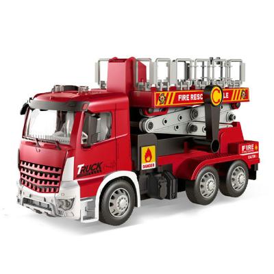 China Friction Toy High Quality Fire Truck Kids Big Friction Powered Inertia Cars Toy for sale