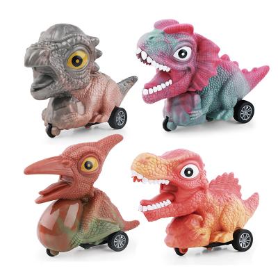 China Friction Toy Funny wholesale plastic mini friction power dinosaur car toys for kids for sale