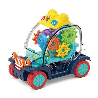 China Bring Newest Joyful Colorful Cartoon Electric Baby Speed ​​Car Toy Children With Light Music for sale