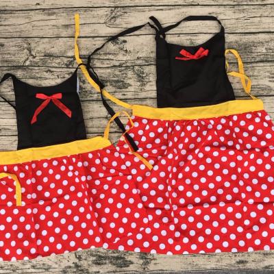 China 3-8ages Cute Children's Kitchen Cooking Aprons Mickey Mouse Painting Baking Children Dining Decorative Bib Tool for sale