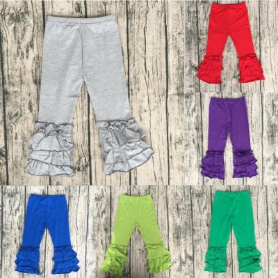 China Viable hot sale 2016 winter baby icing ruffle pants kids candy boutique empty solid babies yoga pants fall toddler leggings for sale