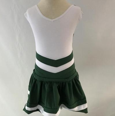 China fashion comfortable China Cheap cheerleading outfits suppliers for kids custom logo design cheer uniforms wholesale for sale