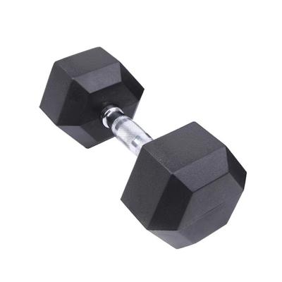 China Dumbbell China Manufacturer Wholesale Equipment Set Rubber Covered Gym Free Weights Hex Rubber Coated Dumbbells Set 2.5-75kg for sale