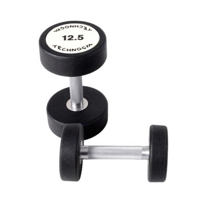 China Universal Solid Steel Dumbbell Dumbbell Dumbbell Dumbbell Dumbbell Gym Dumbbell Round Health Pack Health Glue Round Dumbbell Universal for sale