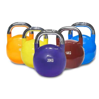 China Home Use Steel Grip Fitness Weightlifting Kettlebell Competition 10kg 12kg 16kg Bells Factory Directly for sale