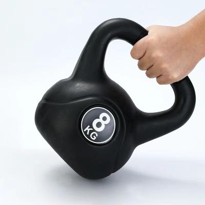 China Home Fitness Kettlebell Black Gym Competition Kettlebells Body Exercise 2/4/6/8/10/12/14/16kg Use Cement for sale