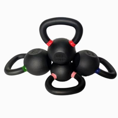 China Custom Home Use Logo Color Weight China Wholesale Top Grade Competition Cast Iron Kettlebell Set for sale