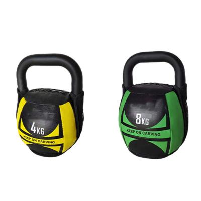 China China Hot Sale Home Gym Bodybuilding Weight Lifting Soft Kettlebells Filled Iron Sand Colored Kettlebell for sale