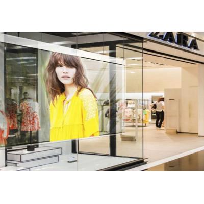 China P3.91 Outdoor High Brightness Super Slim LED Transparent Display Custom Panel Size for sale