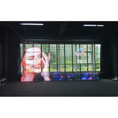 Китай Screen Digital Dip Full Color Outdoor Transparent Led Display Mesh P15.625 Glass Building продается