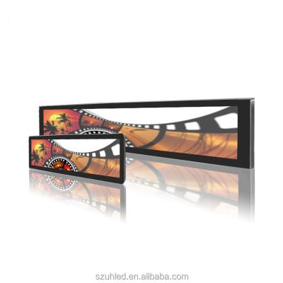 China UHLED P2 P3 P4 outdoor full color screen advertising indoor stretch digital LED sign bar strip display for sale