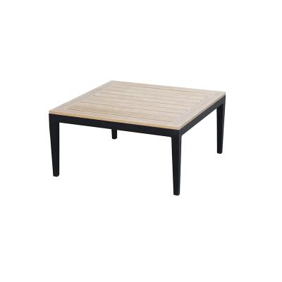 China Outdoor Black Aluminum Outdoor Coffee Table for sale