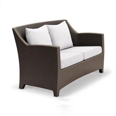 China 2021 Compresiion Size Modern High Quality Quality PE Small Rattan Garden Sofa for sale