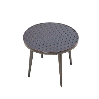 China Durable 90cm Diameter Aluminum Structure Durable Around Furniture Outdoor Table for sale