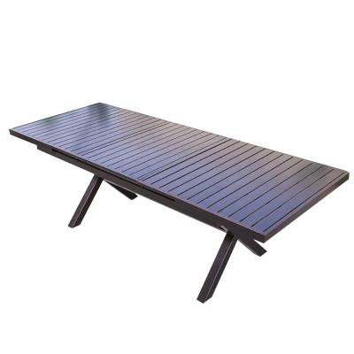 China Durable 180---400CM Extension Exhausting Metal Leisure Furniture Classic Table Patio For Bistros /backyard for sale