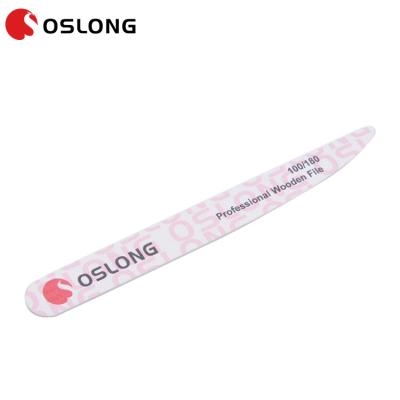 China Washable Professional Nail Manicure Tool Natural Double Sides Wooden Nail File for sale