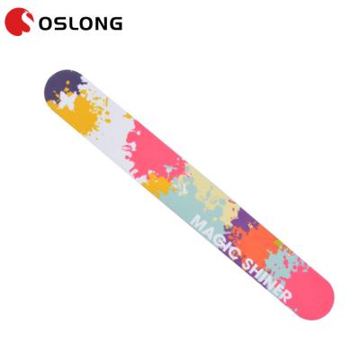 China Emery 8080 fashionable custom professional custom double side logo printing colorful nail file for sale