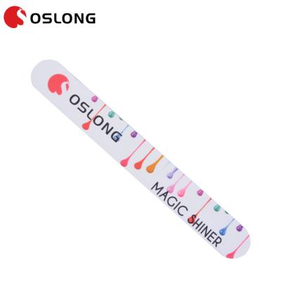 China Fashionable custom printed double menhaden wholesale 320 sides 600 3000 laser polishing nail file for sale