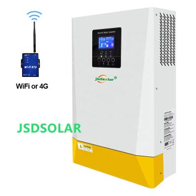 China Best of Jinsdon 1.5KW 3KW 5KW Off Grid Hybrid Solar Inverter Price 5kw Solar Hybrid Inverter 448*295*105mm for sale