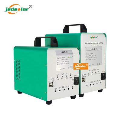 China Hot Sale Consumer Electronics Manufacturing Pay As You Go LiFePO4 Battery System Lithium Battery 12v 600Ah Portable Solar Power System for sale