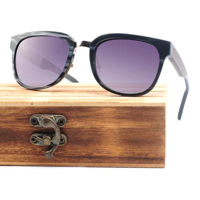 China High Quality Custom Wooden Sunglasses Acetate Glass Handmade Women Men Sunglasses Lonsy Fashion Sun Glasses for sale