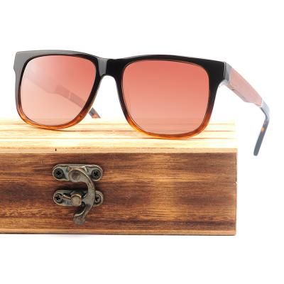 China Fashion Sunglasses LS6005 Acetate Sunglasses Wholesale Customized Wood Sunglasses for sale