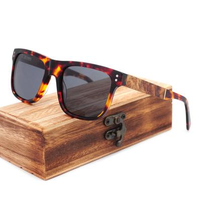 China Fashion Sunglasses Italy Design Men Adjust Sunglasses 2020 Polarized Wood Acetate Sun Glasses CE for sale