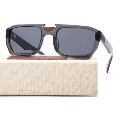 China Handmade Acetate Frame Sunglasses Designer Frames Acetate Cellulose Wood Customized New Logo Sunglasses Sunglass for sale