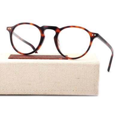 China Handmade Cellulose Acetate Frames Most Comfortable Flexible Women Rayon Glasses Frame Men's Blue Spectacle Frame for sale