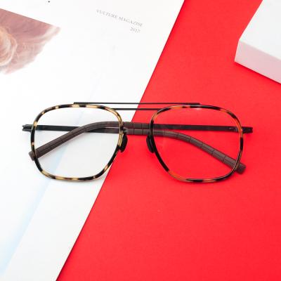 China Super Light Frames Europe High End Fashionable Design Optical Glass Metal Style 2022 Hot Quality for sale